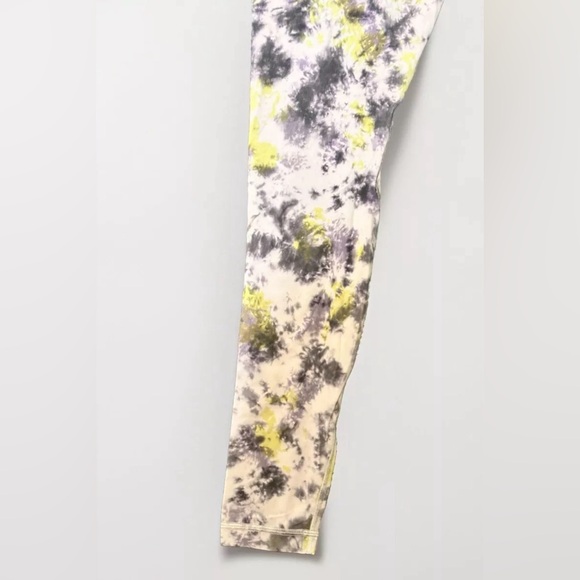 Lululemon Align High-Rise Crop HR Radial Tie Dye Mauve Grey Multi Sz: 8 - Picture 7 of 8